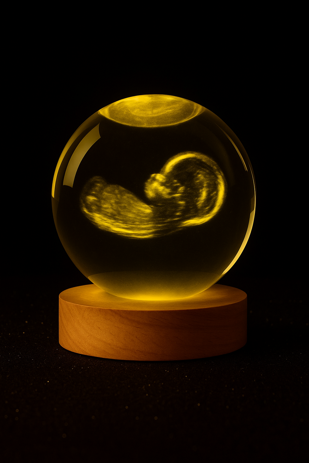 Gepersonaliseerde Kristallen Echo Bol – Uniek Herinneringsstuk met Naam